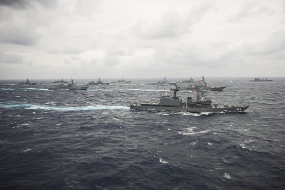 25 tàu chiến Mỹ-Nhật diễn tập liên hợp ở Đông Thái Bình Dương (ảnh minh họa, nguồn: mil.chinaiiss.com)