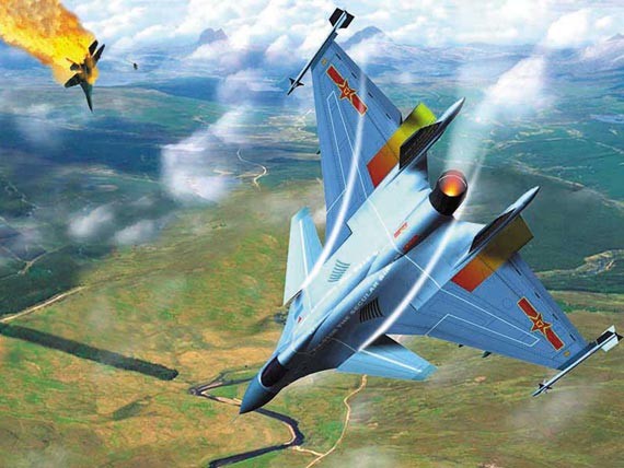 Máy bay chiến đấu thế hệ thứ năm Trung Quốc do dân mạng vẽ (ảnh minh họa).