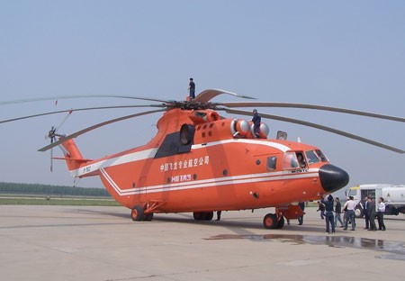 Máy bay trực thăng cỡ lớn Mi-26 của hàng không dân dụng Trung Quốc, mua của Nga