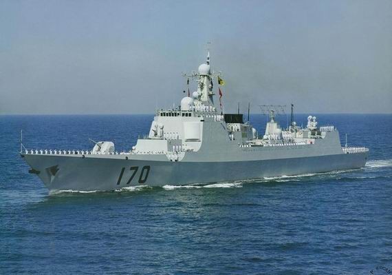 Tàu khu trục Type 052C do Trung Quốc tự chế (ảnh minh họa)