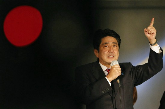 Thủ tướng Nhật Bản Shinzo Abe phát biểu cảm tưởng đầu năm 2014