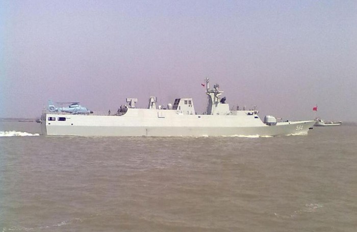 Tàu hộ vệ tên lửa hạng nhẹ Type 056, số hiệu 584 của Hạm đội Nam Hải
