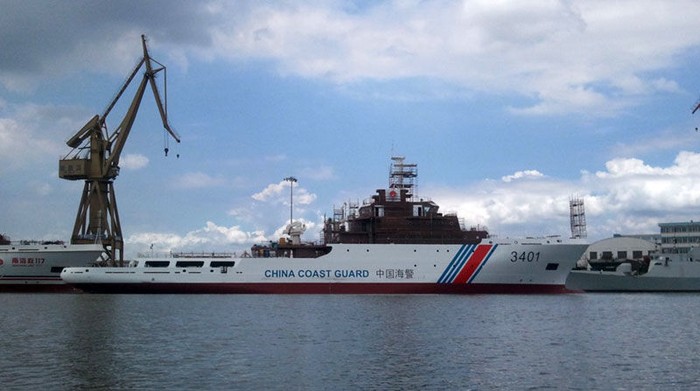Tàu Hải cảnh-3401 Trung Quốc vừa biên chế ngày 10 tháng 1 năm 2014 cho khu vực Biển Đông.