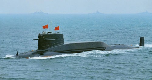 Hình ảnh này được cho là tàu ngầm hạt nhân chiến lược lớp Hạ Type 092 Trung Quốc