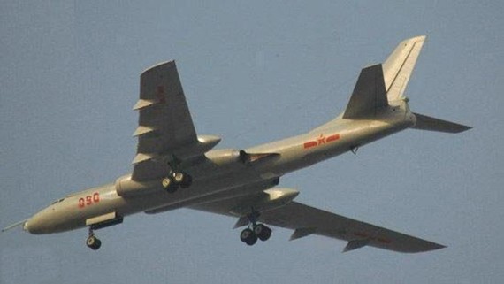 Hình ảnh này được cho là máy bay ném bom chiến lược H-6K Trung Quốc
