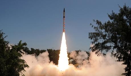 Tên lửa đạn đạo Agni-4 Ấn Độ