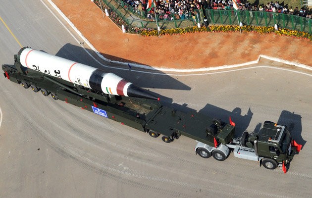 Tên lửa đạn đạo xuyên lục địa Agni-5 Ấn Độ