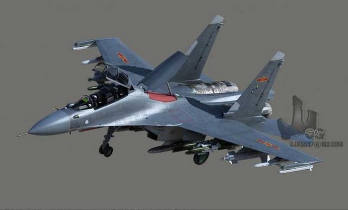 Máy bay chiến đấu J-16 Trung Quốc (tưởng tượng)