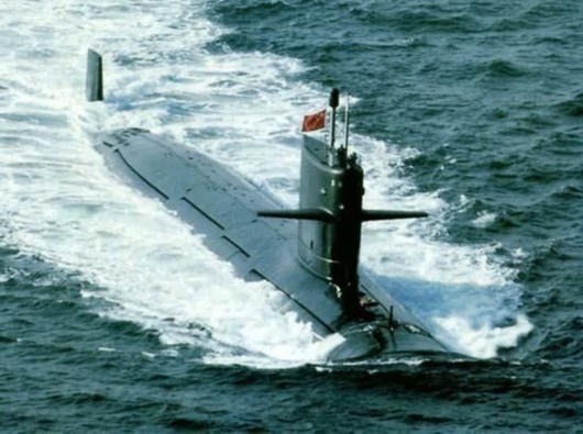 Hình ảnh này được cho là tàu ngầm hạt nhân Type 093 Trung Quốc
