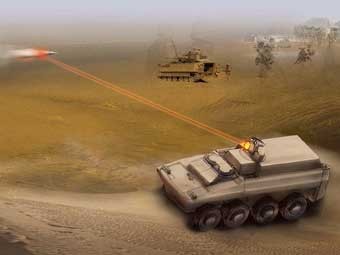 Vũ khí laser lắp cho xe quân sự Mỹ trong tương lai
