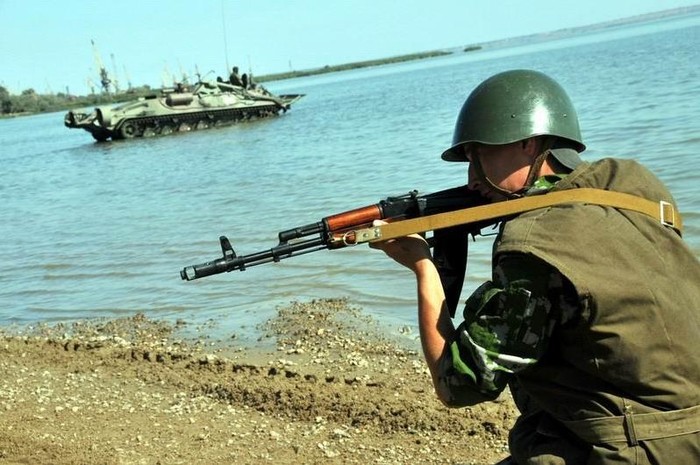 Lực lượng cầu đường Ukraine (ảnh tư liệu)