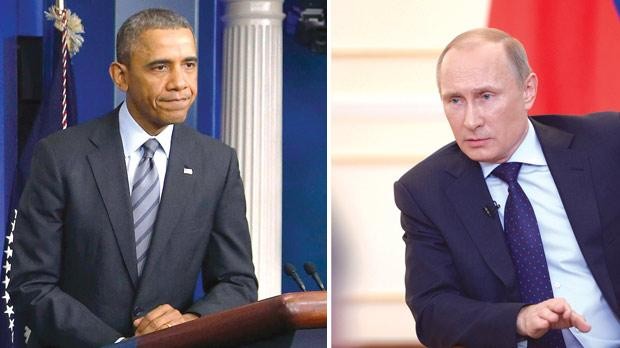 Tổng thống Mỹ Barack Obama và Tổng thống Nga Vladimir Putin