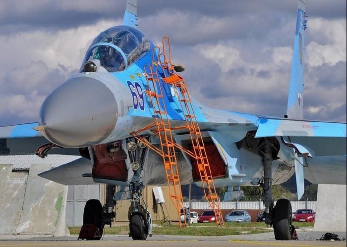 Máy bay chiến đấu Su-27 Ukraine (nguồn Tân Hoa xã)