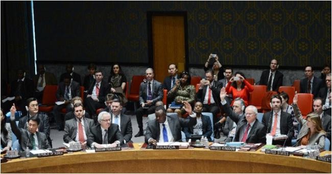 Ngày 15 tháng 3 năm 2014, Đại diện Nga tại Liên hợp quốc phủ quyết dự thảo nghị quyết do Mỹ đưa ra tại Hội đồng Bảo an.
