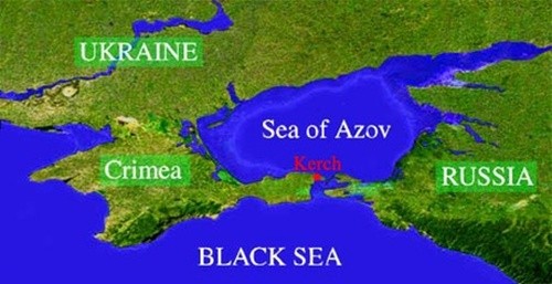 Eo biển Kerch nối Nga với Crimea, ông Putin ra lệnh xây cầu nối với Crimea