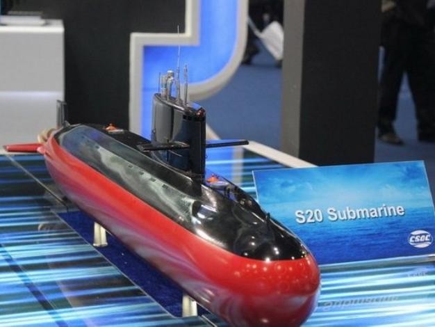 Mô hình tàu ngầm thông thường S-20 Trung Quốc, loại dùng để xuất khẩu.