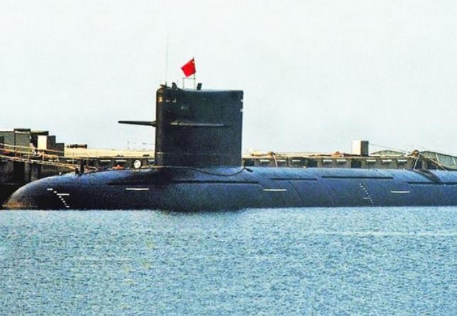 Hình ảnh này được cho là tàu ngầm hạt nhân tấn công Type 093, Hải quân Trung Quốc