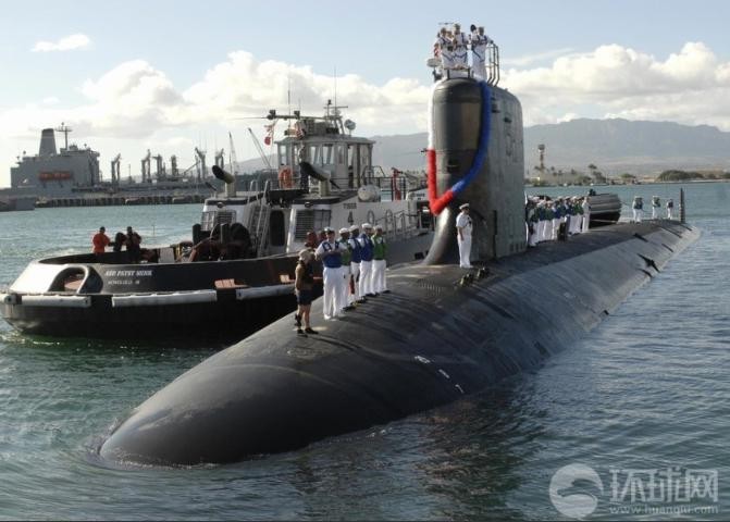 Tàu ngầm hạt nhân tấn công USS Hawaii lớp Virginia Mỹ thăm Philippines (ảnh tư liệu)