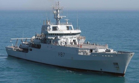 Tàu khảo sát/đo đạc HMS Echo của Hải quân Hoàng gia Anh tham gia tìm kiếm cứu nạn máy bay mất tích MH370 Malaysia