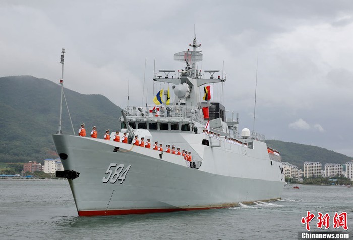 Tàu hộ vệ hạng nhẹ Mai Châu Type 056, Hạm đội Nam Hải, Hải quân Trung Quốc biên chế ngày 29 tháng 7 năm 2013, dùng cho tác chiến ở Biển Đông