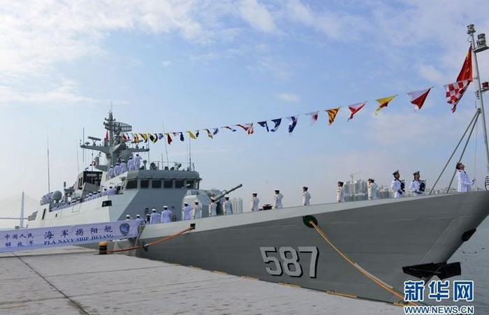 Tàu hộ vệ hạng nhẹ Yết Dương Type 056, Hạm đội Nam Hải, Hải quân Trung Quốc dùng cho tác chiến trên Biển Đông, biên chế ngày 26 tháng 1 năm 2014