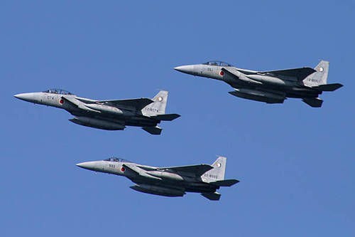 Máy bay chiến đấu F-15J của Lực lượng Phòng vệ Trên không Nhật Bản.