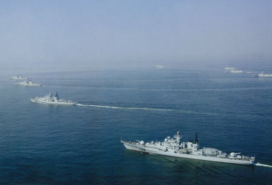 Hải quân Trung Quốc tập trận trên biển (ảnh tư liệu minh họa)