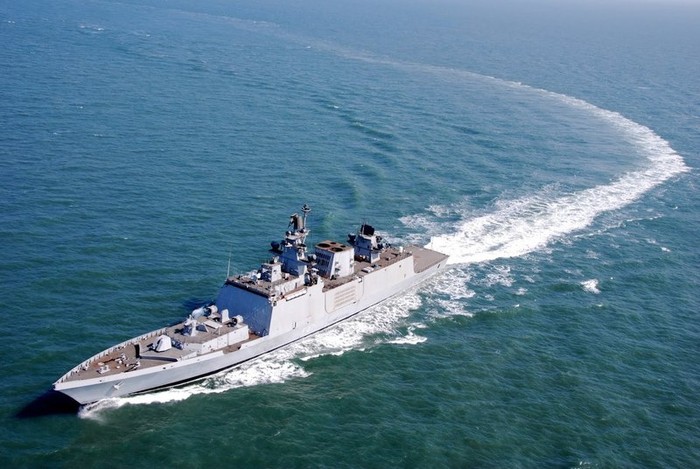 Tàu hộ vệ tàng hình INS Satpura lớp Shivalik do Ấn Độ tự chế tạo