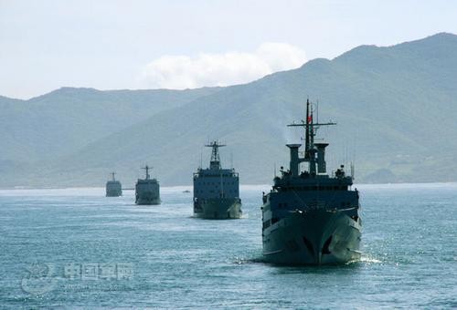 Biên đội tàu tiếp tế của Hạm độ Nam Hải, Hải quân Trung Quốc (ảnh tư liệu)