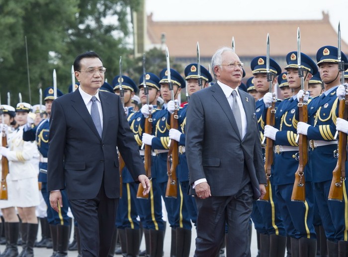 Ngày 29 tháng 5 năm 2014, Thủ tướng Trung Quốc Lý Khắc Cường tổ chức đón Thủ tướng Malaysia Najib