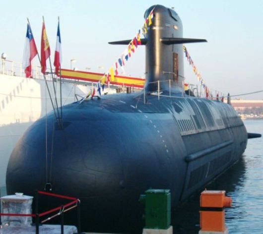 Tàu ngầm thông thường lớp Scorpene do Pháp chế tạo (ảnh minh họa)