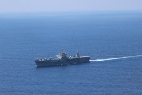 Ngày 5 tháng 5 năm 2014, tàu chỉ huy đổ bộ USS Blue Ridge LCC-19 Hải quân Mỹ gặp tàu chiến Trung Quốc trên Biển Đông