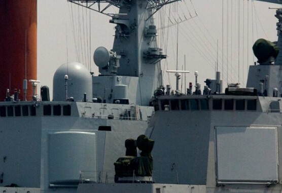 Radar mới của tàu khu trục Type 052D thứ hai chạy thử trên biển