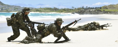 Nhật Bản thể hiện năng lực đổ bộ trong cuộc tập trận Vành đai Thái Bình Dương 2014