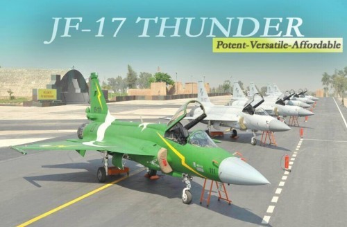 Tranh tuyên truyền về máy bay chiến đấu JF-17 Thunder