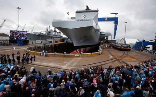 Ngày 4 tháng 7 năm 2014, Anh hạ thủy tàu sân bay Nữ Hoàng Elizabeth