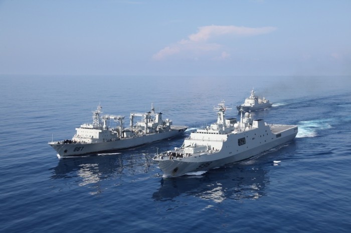 Hải quân Trung Quốc thực hiện nhiệm vụ hộ tống ở vịnh Aden, vùng biển Somalia (ảnh tư liệu)