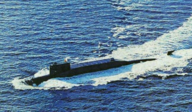 Hình ảnh này được cho là tàu ngầm hạt nhân chiến lược Type 094 Trung Quốc (ảnh tư liệu)