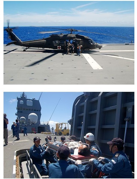 Nội dung diễn tập tìm kiếm cứu nạn trong diễn tập quân sự trên biển liên hợp &quot;Vành đai Thái Bình Dương 2014&quot;