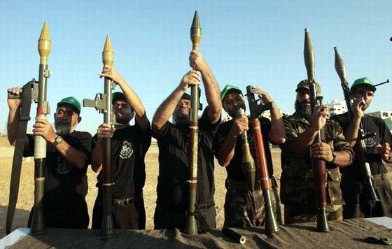 Vũ khí trong tay lực lượng vũ trang Hamas
