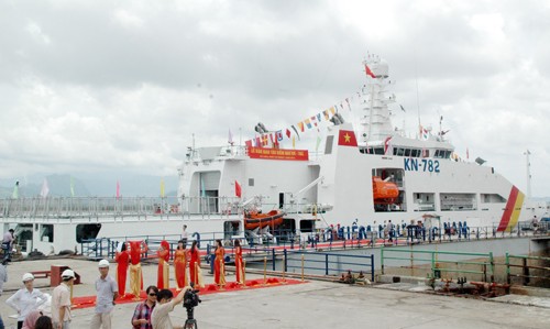 Lễ bàn giao tàu kiểm ngư KN 782 cho Cục kiểm ngư Việt Nam ngày 30 tháng 7 năm 2014