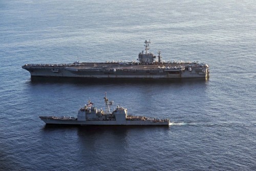 Mỹ-Nhật-Ấn tập trận chung ở vùng biển phía nam Nhật Bản từ ngày 25 - 30 tháng 7 năm 2014