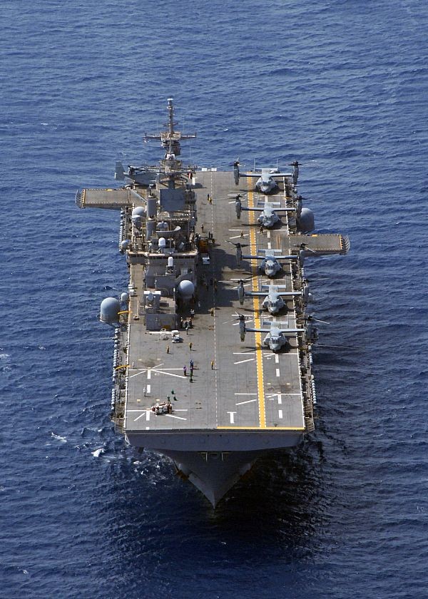 Tàu tấn công đổ bộ USS Wasp LHD-1 của Mỹ (ảnh minh họa)
