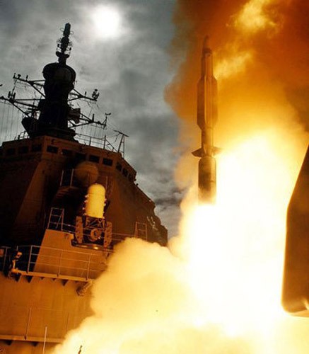 Hải quân Mỹ phóng tên lửa đánh chặn SM-3 (ảnh minh họa)