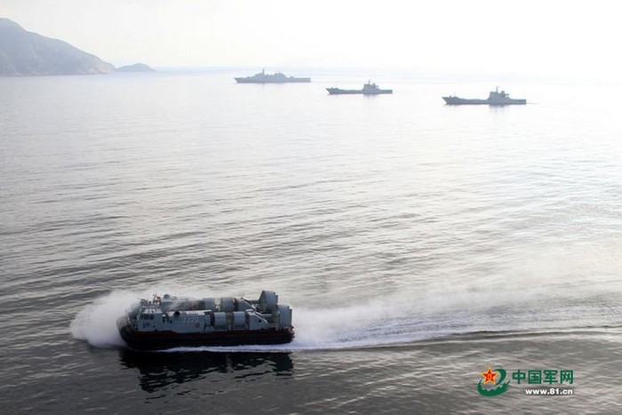 Hạm đội Nam Hải vừa tập trận đổ bộ quy mô lớn ở Biển Đông