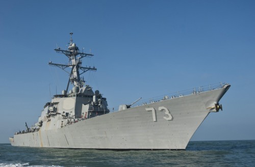 Tàu khu trục Aegis USS Decatur DDG-73 Hải quân Mỹ (nguồn mạng quân sự sina Trung Quốc)