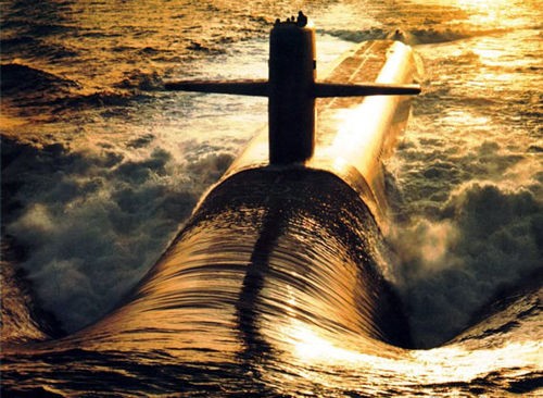Tàu ngầm hạt nhân chiến lược lớp Ohio Hải quân Mỹ (nguồn mạng quân sự sina Trung Quốc)