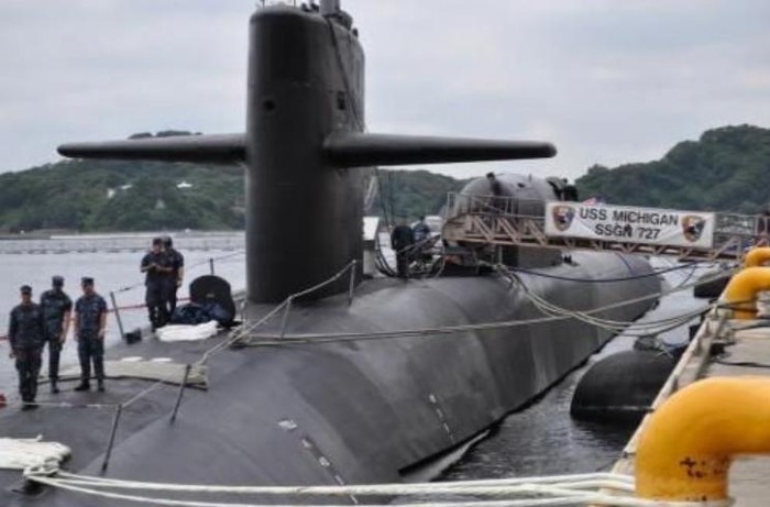Tàu ngầm hạt nhân USS Michigan lớp Ohio, Hải quân Mỹ trang bị tên lửa hành trình (ảnh tư liệu)