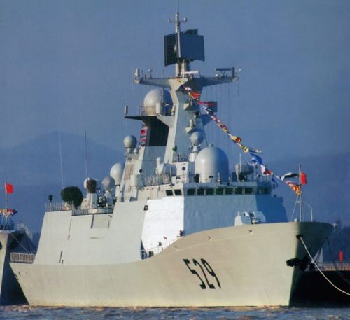 Tàu hô vệ tên lửa Châu Sơn Type 054, Hải quân Trung Quốc (ảnh tư liệu)