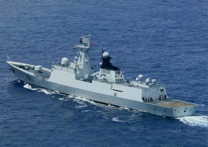 Tàu hộ vệ tên lửa Vận Thành số hiệu 571 Type 054A của Hạm đội Nam Hải, Hải quân Trung Quốc (ảnh tư liệu)